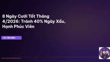 ngày cưới tốt tháng 4 2026