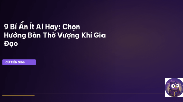 chọn hướng bàn thờ