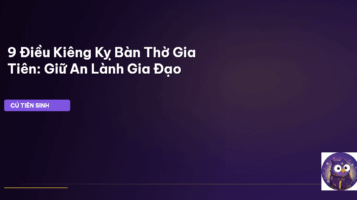 phong thủy bàn thờ gia tiên