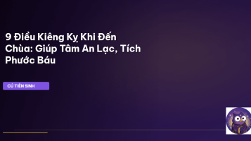 kiêng kỵ khi đến chùa