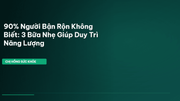 bữa ăn nhẹ lành mạnh