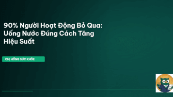 uống nước đúng cách