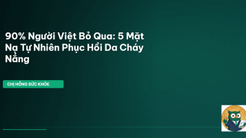 mặt nạ tự nhiên cháy nắng