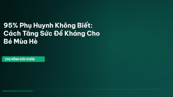 sức đề kháng cho bé mùa hè
