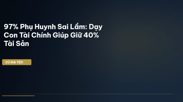 giáo dục tài chính con cháu