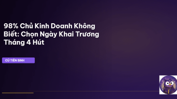 ngày khai trương tháng 4