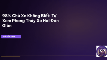phong thủy xe hơi