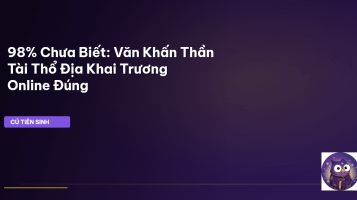 văn khấn khai trương online