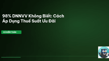 thuế suất ưu đãi dnnvv
