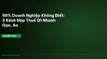 nộp thuế doanh nghiệp q1