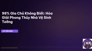 phong thủy nhà vệ sinh