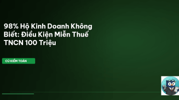 miễn thuế hộ kinh doanh