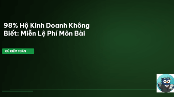 lệ phí môn bài hộ kinh doanh