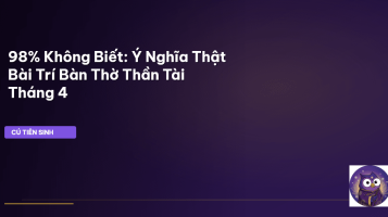 phong thủy bàn thờ thần tài