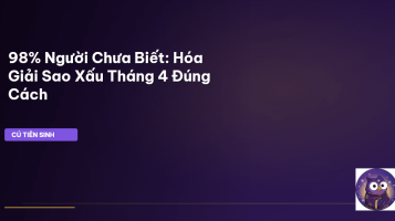 hóa giải sao xấu