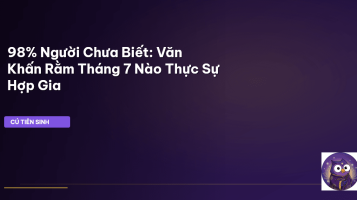 văn khấn Rằm tháng 7