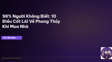 phong thủy mua nhà