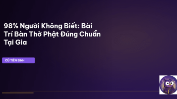bàn thờ Phật tại gia