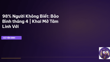cung bảo bình tháng 4