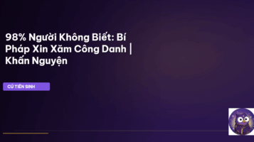 lời khấn xin xăm