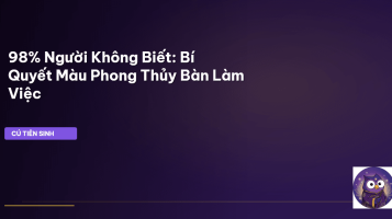 màu phong thủy bàn làm việc