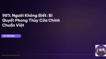 phong thủy cửa chính