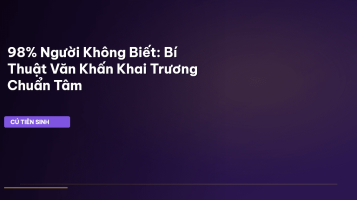 văn khấn khai trương