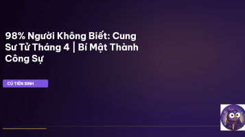 cung Sư Tử tháng 4