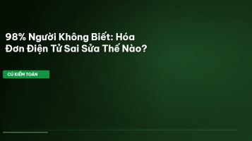 hóa đơn điện tử sai