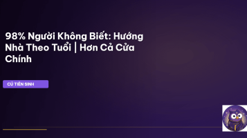hướng nhà theo tuổi