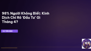 Kinh Dịch tài vận tháng 4