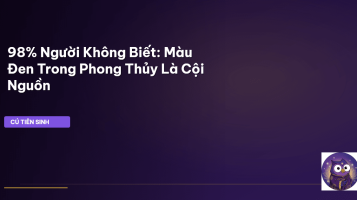màu đen trong phong thủy
