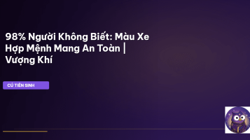 màu xe phong thủy