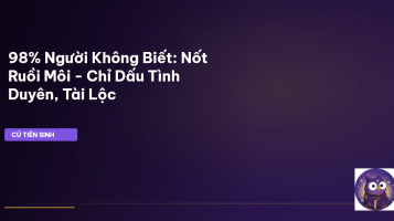 nốt ruồi trên môi