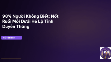 nốt ruồi môi dưới