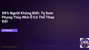 phong thủy nhà ở