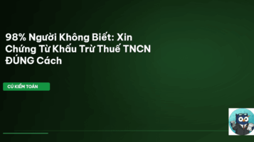 chứng từ khấu trừ thuế tncn