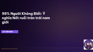 nốt ruồi đen trán trái nam giới