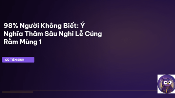 cúng rằm mùng 1