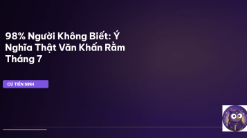 Văn khấn Rằm Tháng 7