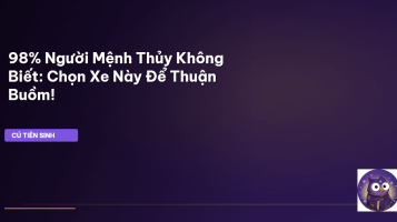 phong thủy xe mệnh thủy