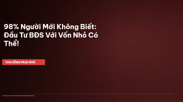 đầu tư bđs cho người mới
