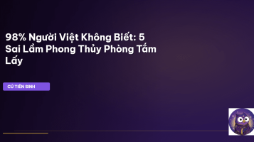 phong thủy phòng tắm