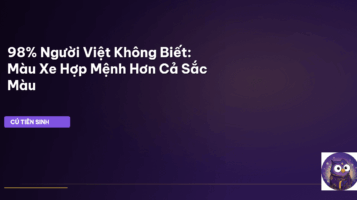 phong thủy xe hơi