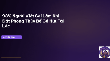 phong thủy bể cá