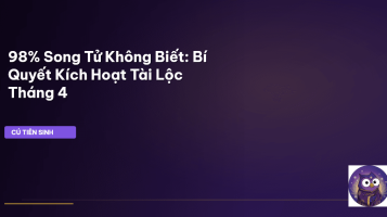 Cung Song Tử tháng 4