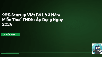 miễn thuế tndn startup
