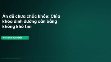 dinh dưỡng cân bằng