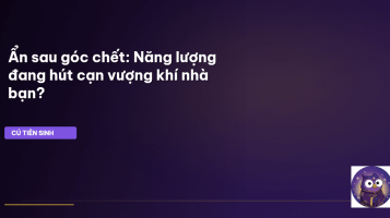 phong thủy góc chết