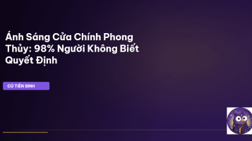 ánh sáng cửa chính phong thủy